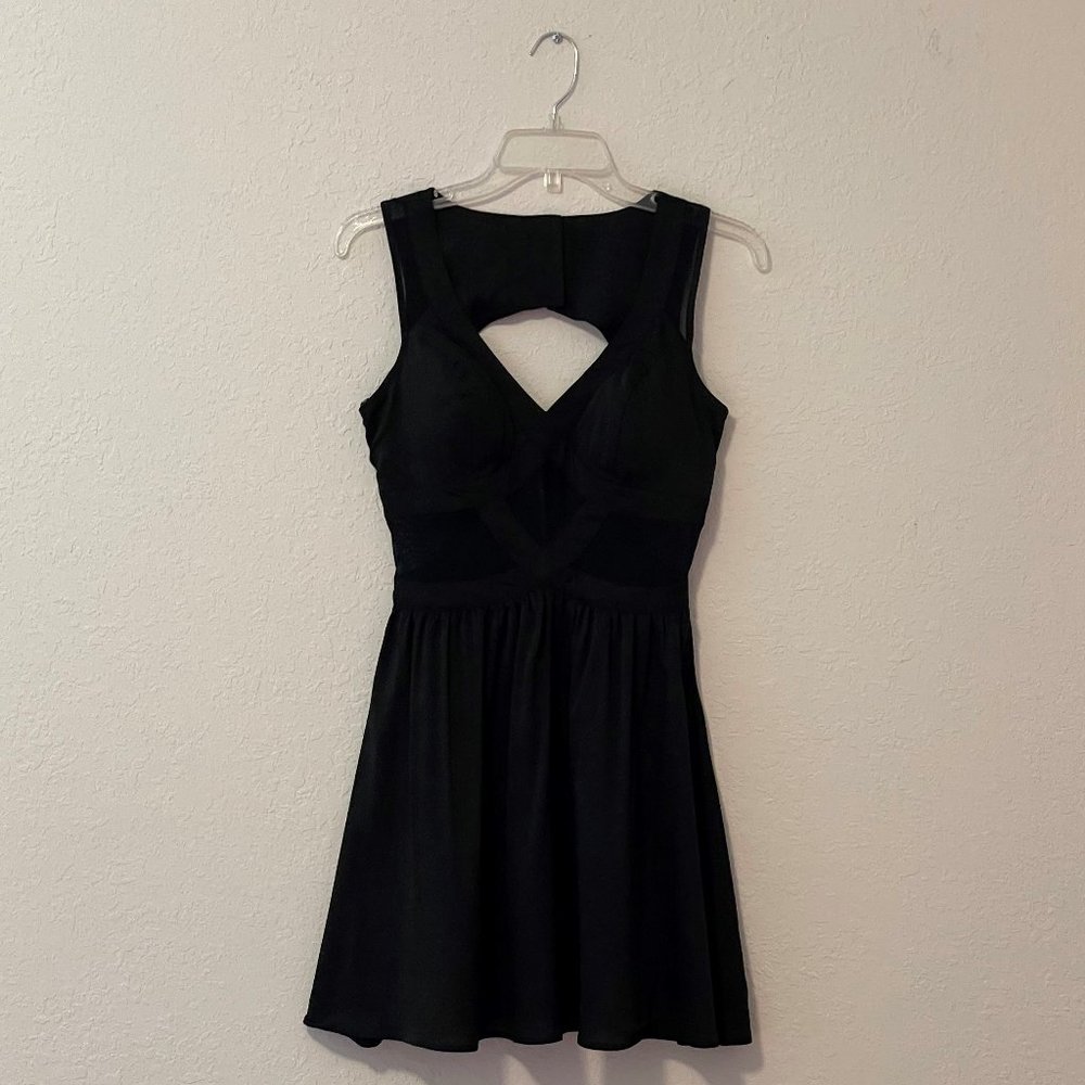 XOXO cut out and about skater black dress size 1-2